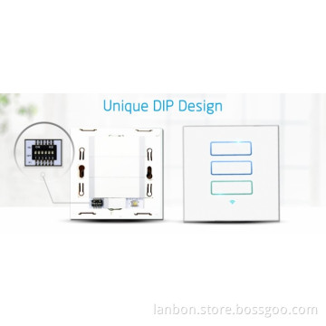 One key set scene switch unique design touch switch wifi smart home automaiton